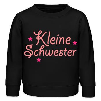kleine Schwester - Kinder Organic Sweatshirt Mini Changer von Stanley/Stella - Schwarz - Vorne - AI Model Kid Male (0cm)