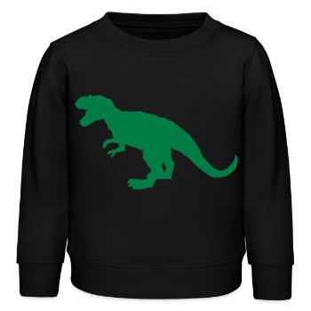 Tyrannosaurus Rex - Kids Organic Sweatshirt by Stanley/Stella - black - Front - AI Model Kid Male (0cm)