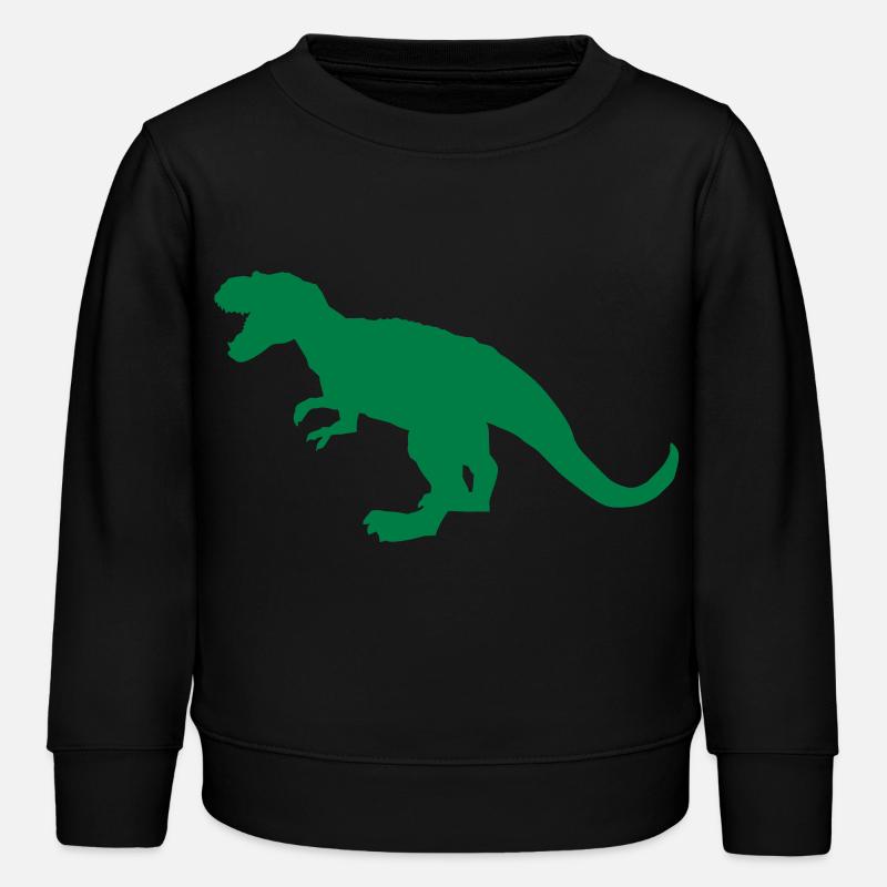 Tyrannosaurus Rex - Kinder Organic Sweatshirt Mini Changer von Stanley/Stella - Schwarz