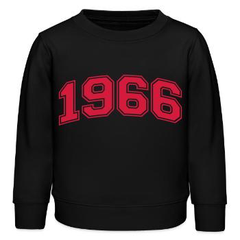 1966 - Kinder Organic Sweatshirt Mini Changer von Stanley/Stella - Schwarz - Vorne - AI Model Kid Male (0cm)