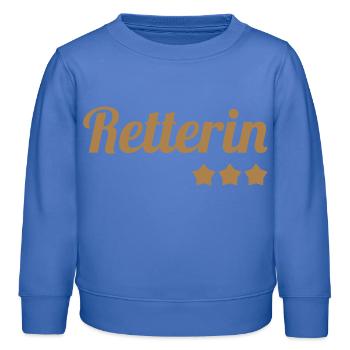 Secourisme / Secouriste / Secours / Secourir - Sweat enfant bio Stanley/Stella - carolina blue - Devant - AI Model Kid Female (0cm)