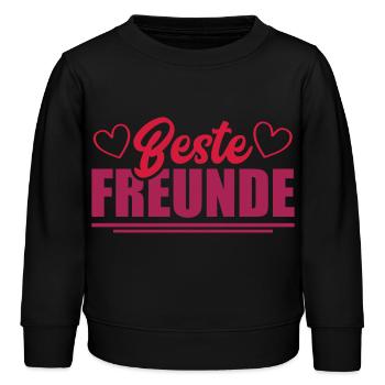 Meilleurs ami - Sweat enfant bio Stanley/Stella - noir - Devant - AI Model Kid Male (0cm)