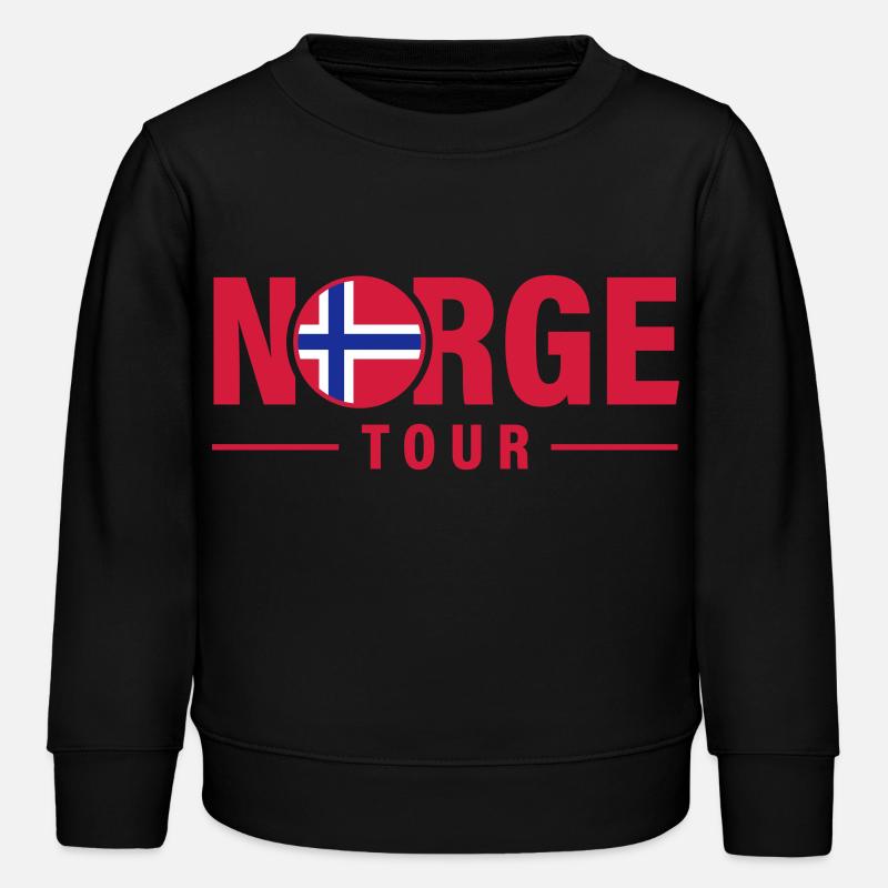 Norwegen Tour Norge - Kinder Organic Sweatshirt Mini Changer von Stanley/Stella - Schwarz