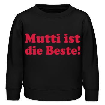 Mutti - Kinder Organic Sweatshirt Mini Changer von Stanley/Stella - Schwarz - Vorne - AI Model Kid Male (0cm)