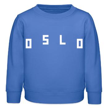 Oslo - Sweat enfant bio Stanley/Stella - carolina blue - Devant - AI Model Kid Female (0cm)
