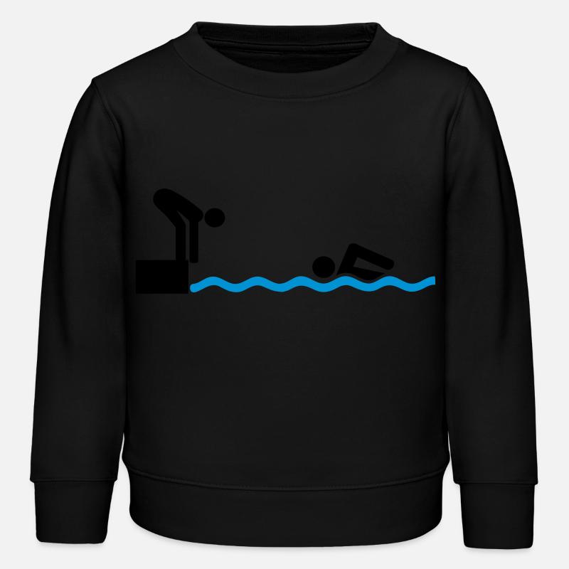 Relais natation - Sweat enfant bio Stanley/Stella - noir