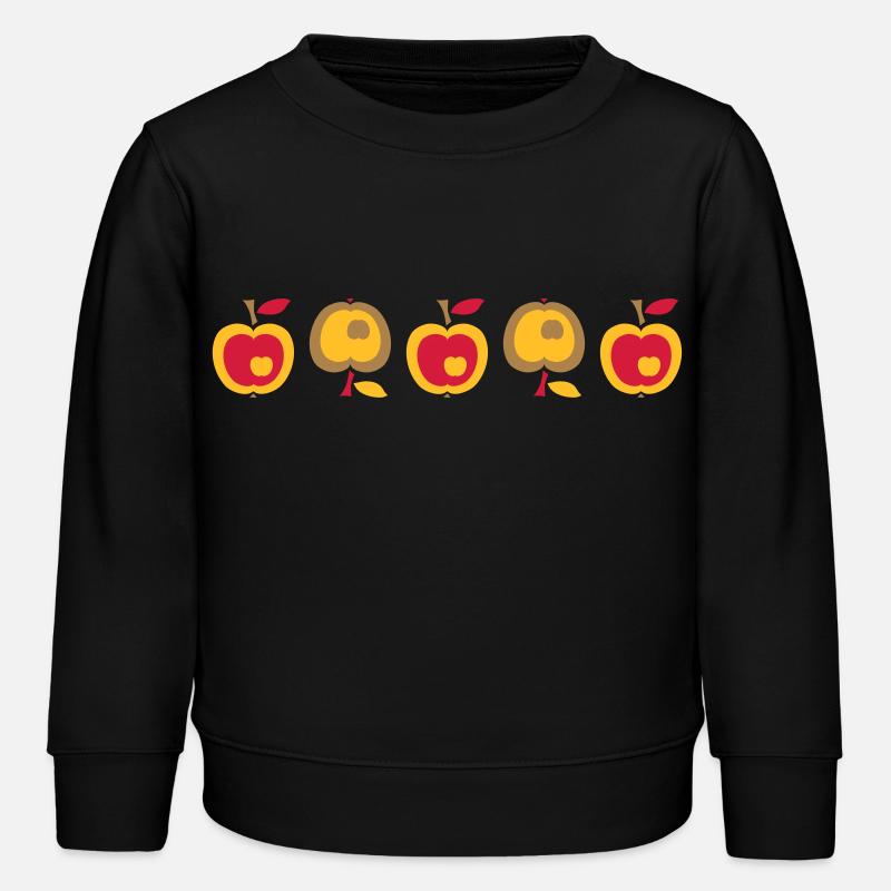 Apfel - Kinder Organic Sweatshirt Mini Changer von Stanley/Stella - Schwarz