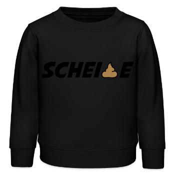 scheisse - Kinder Organic Sweatshirt Mini Changer von Stanley/Stella - Schwarz - Vorne - AI Model Kid Male (0cm)