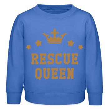 Secourisme / Secouriste / Secours / Secourir - Sweat enfant bio Stanley/Stella - carolina blue - Devant - AI Model Kid Female (0cm)