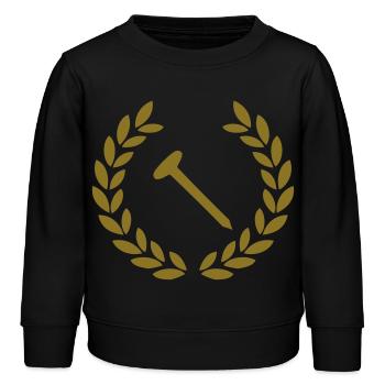 nagel deluxe - Kinder Organic Sweatshirt Mini Changer von Stanley/Stella - Schwarz - Vorne - AI Model Kid Male (0cm)