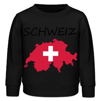 Suisse - Sweat enfant bio Stanley/Stella - noir - Devant - AI Model Kid Male (0cm)