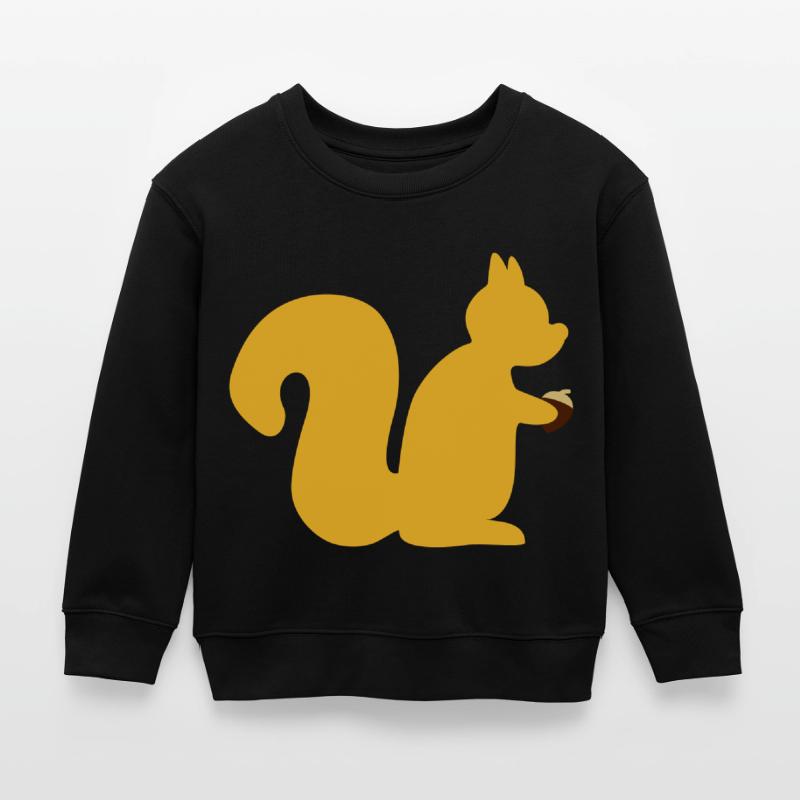 squirrel with a nut Kids Organic Sweatshirt by Stanley/Stella
