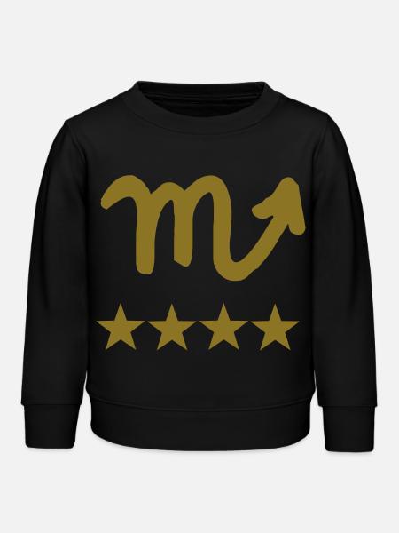 Skorpion - Sternzeichen - Kinder Organic Sweatshirt Mini Changer von Stanley/Stella - Schwarz
