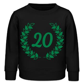 birthday anniversaire 20 vingt - Sweat enfant bio Stanley/Stella - noir - Devant - AI Model Kid Male (0cm)