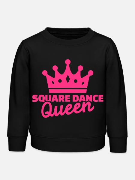 Square dance queen - Kids Organic Sweatshirt by Stanley/Stella - black