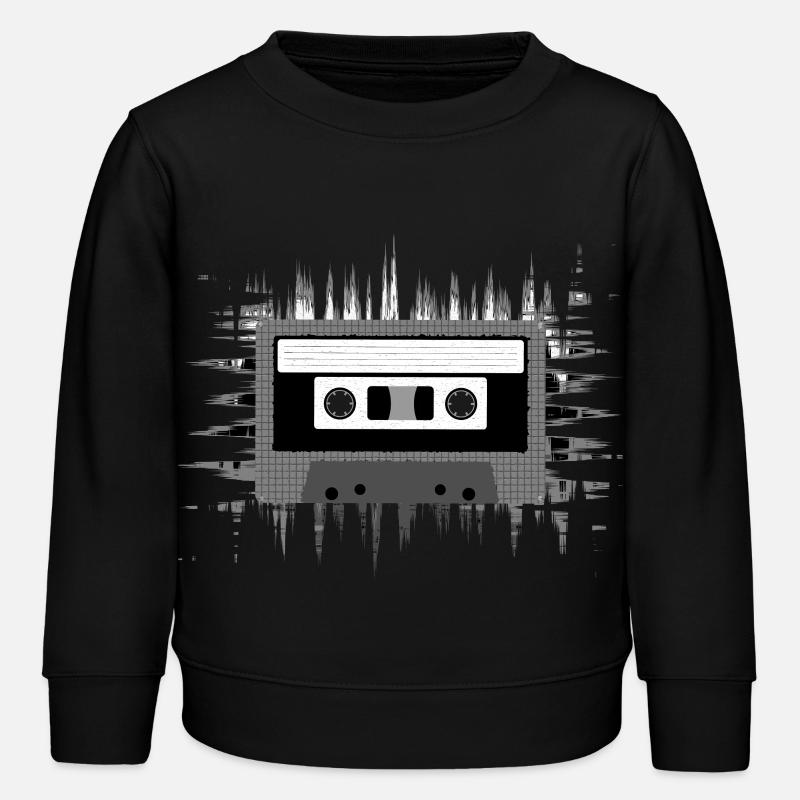 Cassette audio - Sweat enfant bio Stanley/Stella - noir