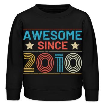 Awesome seit 2010 - Kinder Organic Sweatshirt Mini Changer von Stanley/Stella - Schwarz - Vorne - AI Model Kid Male (0cm)