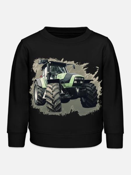 Agrotron K 110 - Kinder Organic Sweatshirt Mini Changer von Stanley/Stella - Schwarz