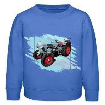 Le Tiger EM 235 - Sweat enfant bio Stanley/Stella - carolina blue - Devant - AI Model Kid Female (0cm)