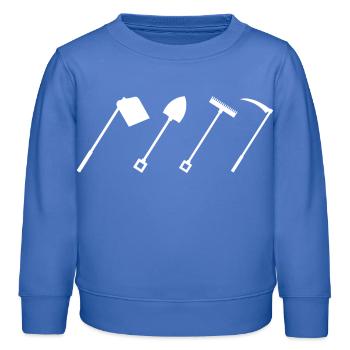 Outils agricoles - Sweat enfant bio Stanley/Stella - carolina blue - Devant - AI Model Kid Female (0cm)