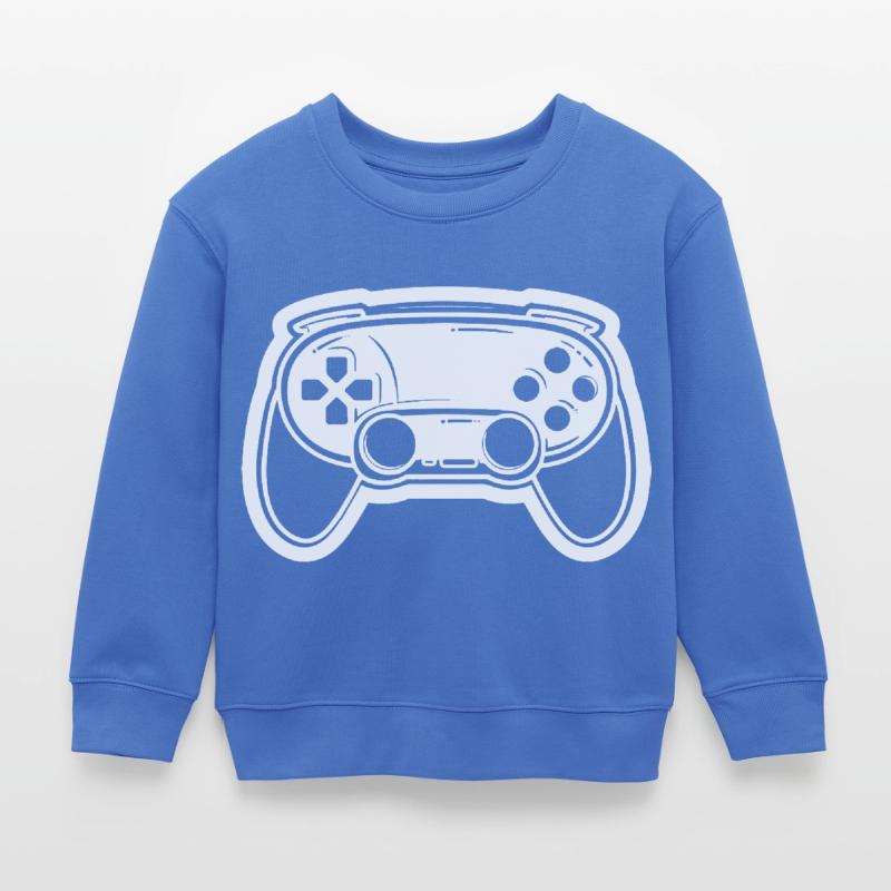 Videospiel Controller Zeichnung Kinder Organic Sweatshirt Mini Changer von Stanley/Stella