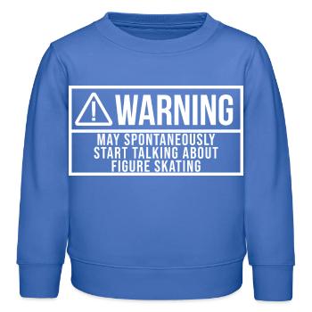 Eiskunstläufer - Kinder Organic Sweatshirt Mini Changer von Stanley/Stella - carolina Blue - Vorne - AI Model Kid Female (0cm)
