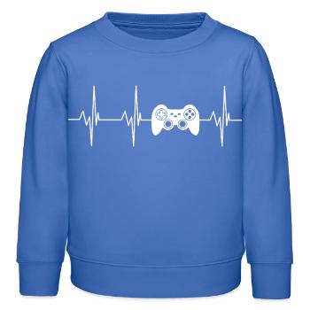 Graphiques du contrôleur Heartbeat - Sweat enfant bio Stanley/Stella - carolina blue - Devant - AI Model Kid Female (0cm)