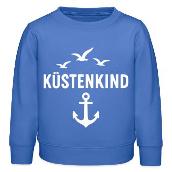 Küstenkind - Kinder Organic Sweatshirt Mini Changer von Stanley/Stella - carolina Blue - Vorne - AI Model Kid Female (0cm)