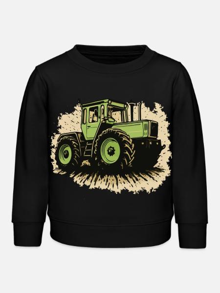 Traktor - Kinder Organic Sweatshirt Mini Changer von Stanley/Stella - Schwarz