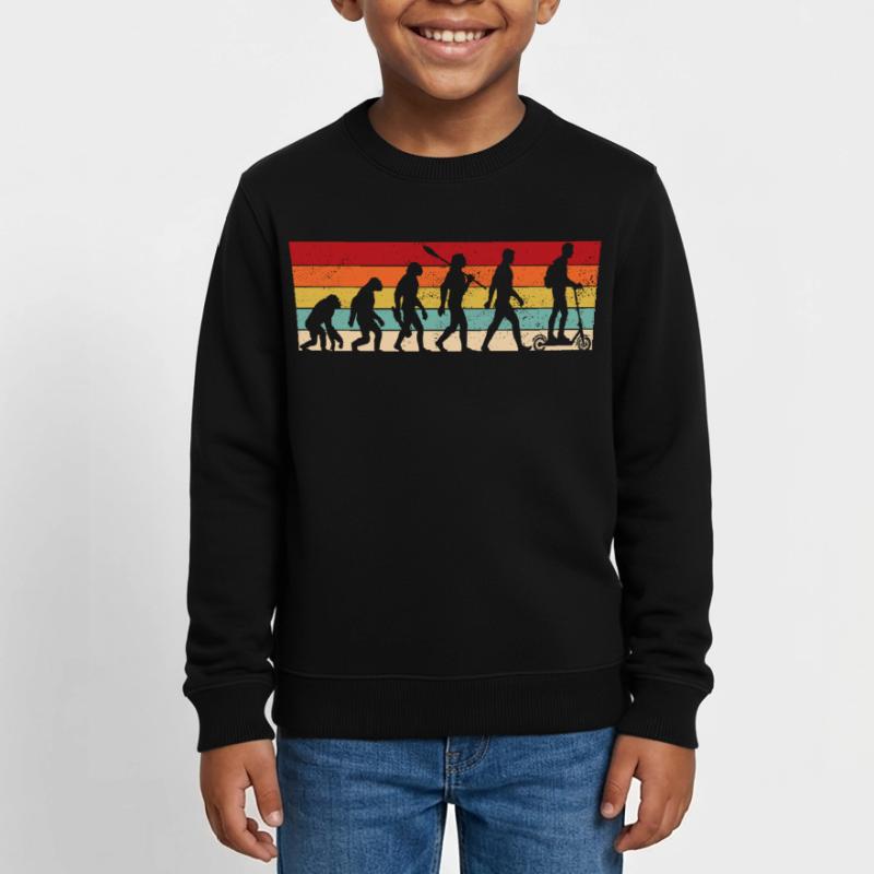 Vintage Evolution - E-Scooter Kinder Organic Sweatshirt Mini Changer von Stanley/Stella