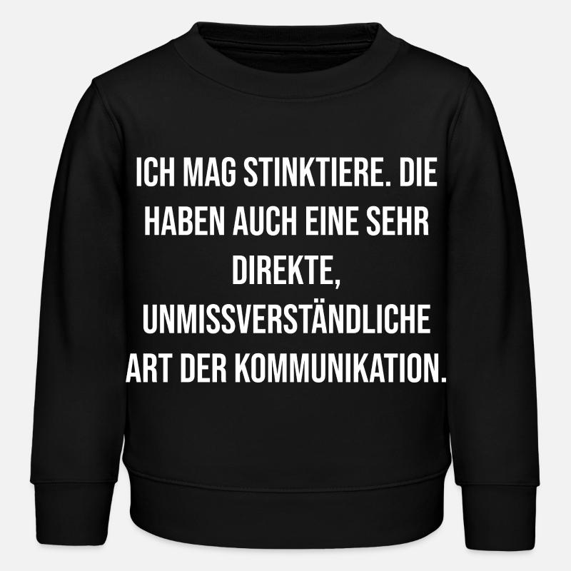 Skunk Direct Communication - Kids Organic Sweatshirt by Stanley/Stella - black