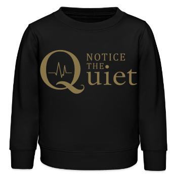 Remarquez la pleine conscience et le silence silencieux - Sweat enfant bio Stanley/Stella - noir - Devant - AI Model Kid Male (0cm)