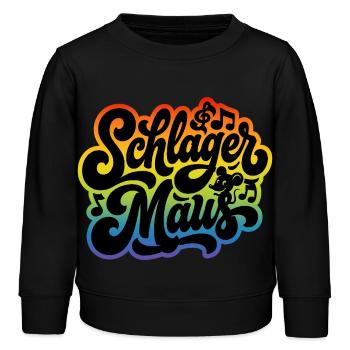Schlager Maus - Schlagermaus - Schlagermusik - Kinder Organic Sweatshirt Mini Changer von Stanley/Stella - Schwarz - Vorne - AI Model Kid Male (0cm)