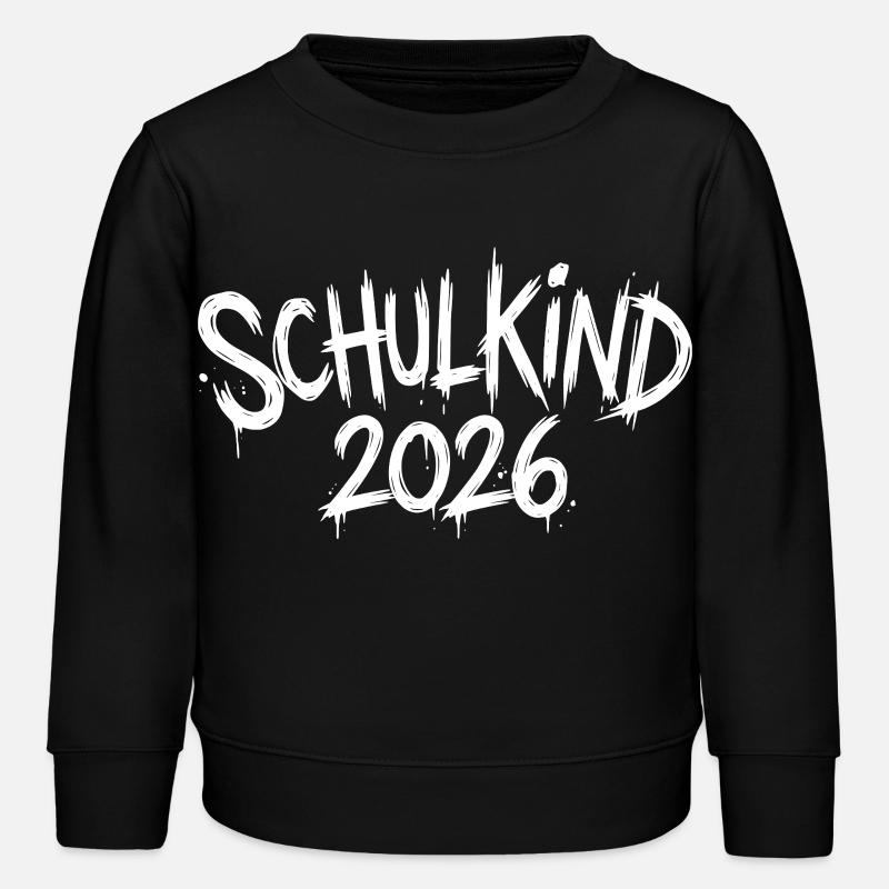 Schulkind 2026 - Kinder Organic Sweatshirt Mini Changer von Stanley/Stella - Schwarz