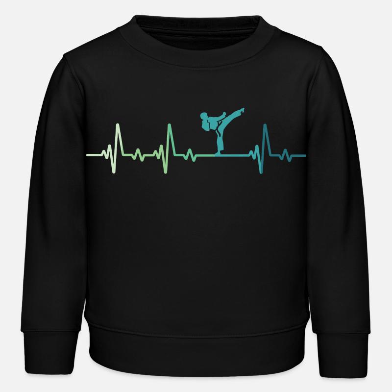 Karate Kara-Te Herzschlag Karate - Kinder Organic Sweatshirt Mini Changer von Stanley/Stella - Schwarz