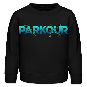 Parkour Freerunning Sport - Sweat enfant bio Stanley/Stella - noir - Devant - AI Model Kid Male (0cm)
