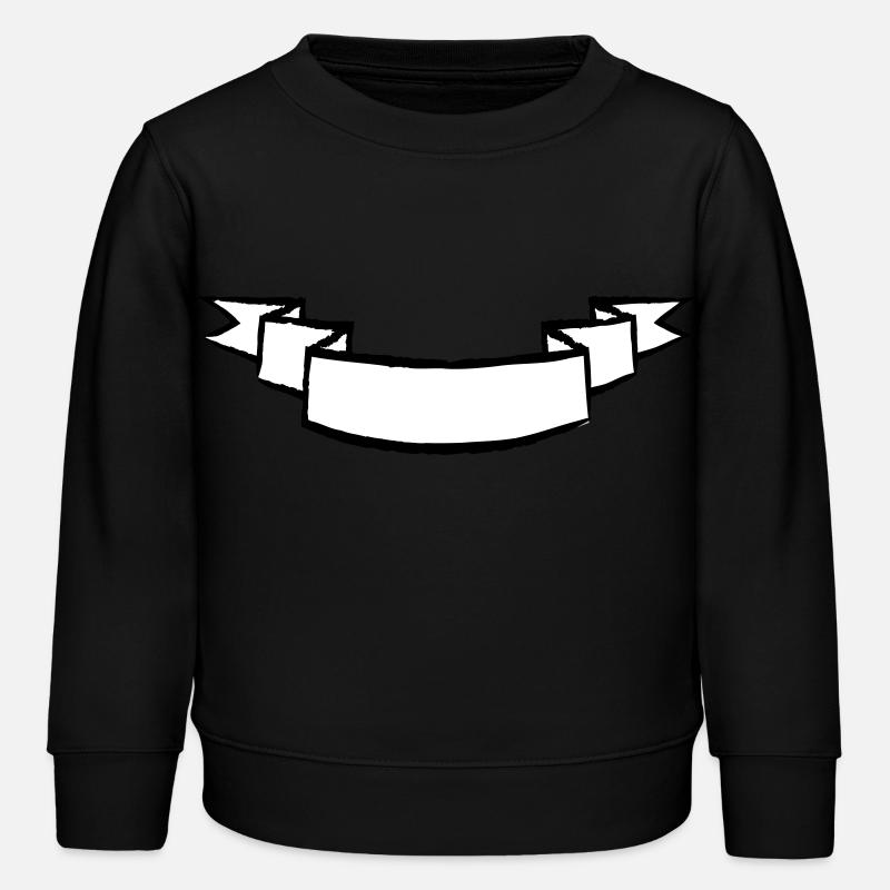 bannière pliée - Sweat enfant bio Stanley/Stella - noir