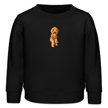 Goldendoodle Schnoodle - Kinder Organic Sweatshirt Mini Changer von Stanley/Stella - Schwarz - Vorne - AI Model Kid Male (0cm)