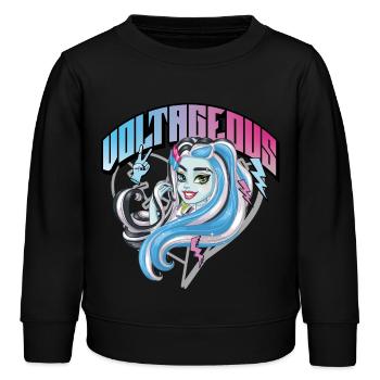 Monster High™ Frankie Stein Voltageous - Kinder Organic Sweatshirt Mini Changer von Stanley/Stella - Schwarz - Vorne - AI Model Kid Male (0cm)