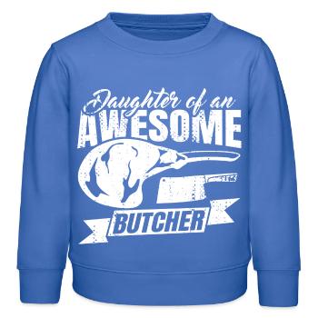 Metzger Tochter - Kinder Organic Sweatshirt Mini Changer von Stanley/Stella - carolina Blue - Vorne - AI Model Kid Female (0cm)