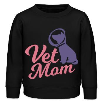 Veterinär Mutter - Kinder Organic Sweatshirt Mini Changer von Stanley/Stella - Schwarz - Vorne - AI Model Kid Male (0cm)