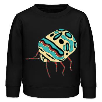 Mehrfarbiges Insekt - Kinder Organic Sweatshirt Mini Changer von Stanley/Stella - Schwarz - Vorne - AI Model Kid Male (0cm)