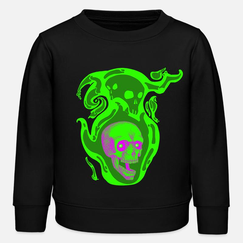 Crâne de nébuleuse - Sweat enfant bio Stanley/Stella - noir