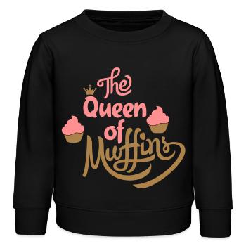 muffins - Sweat enfant bio Stanley/Stella - noir - Devant - AI Model Kid Male (0cm)