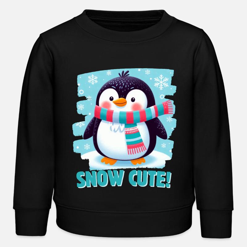 Schnee süß! - Kinder Organic Sweatshirt Mini Changer von Stanley/Stella - Schwarz