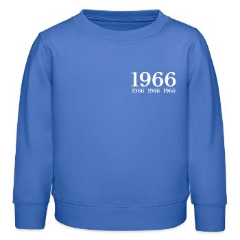 1966 - Kinder Organic Sweatshirt Mini Changer von Stanley/Stella - carolina Blue - Vorne - AI Model Kid Female (0cm)