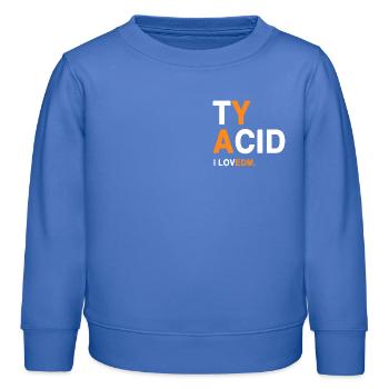 I LOVEDM - EDM-Fans  - Kinder Organic Sweatshirt Mini Changer von Stanley/Stella - carolina Blue - Vorne - AI Model Kid Female (0cm)