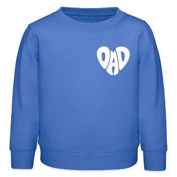 Papa - Sweat enfant bio Stanley/Stella - carolina blue - Devant - AI Model Kid Female (0cm)
