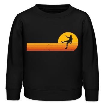 Climber Sunrise t-shirt climbing climbing - Kids Organic Sweatshirt by Stanley/Stella - black - Front - AI Model Kid Male (0cm)