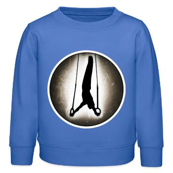 Gymnastique - Anneaux - Sweat enfant bio Stanley/Stella - carolina blue - Devant - AI Model Kid Female (0cm)